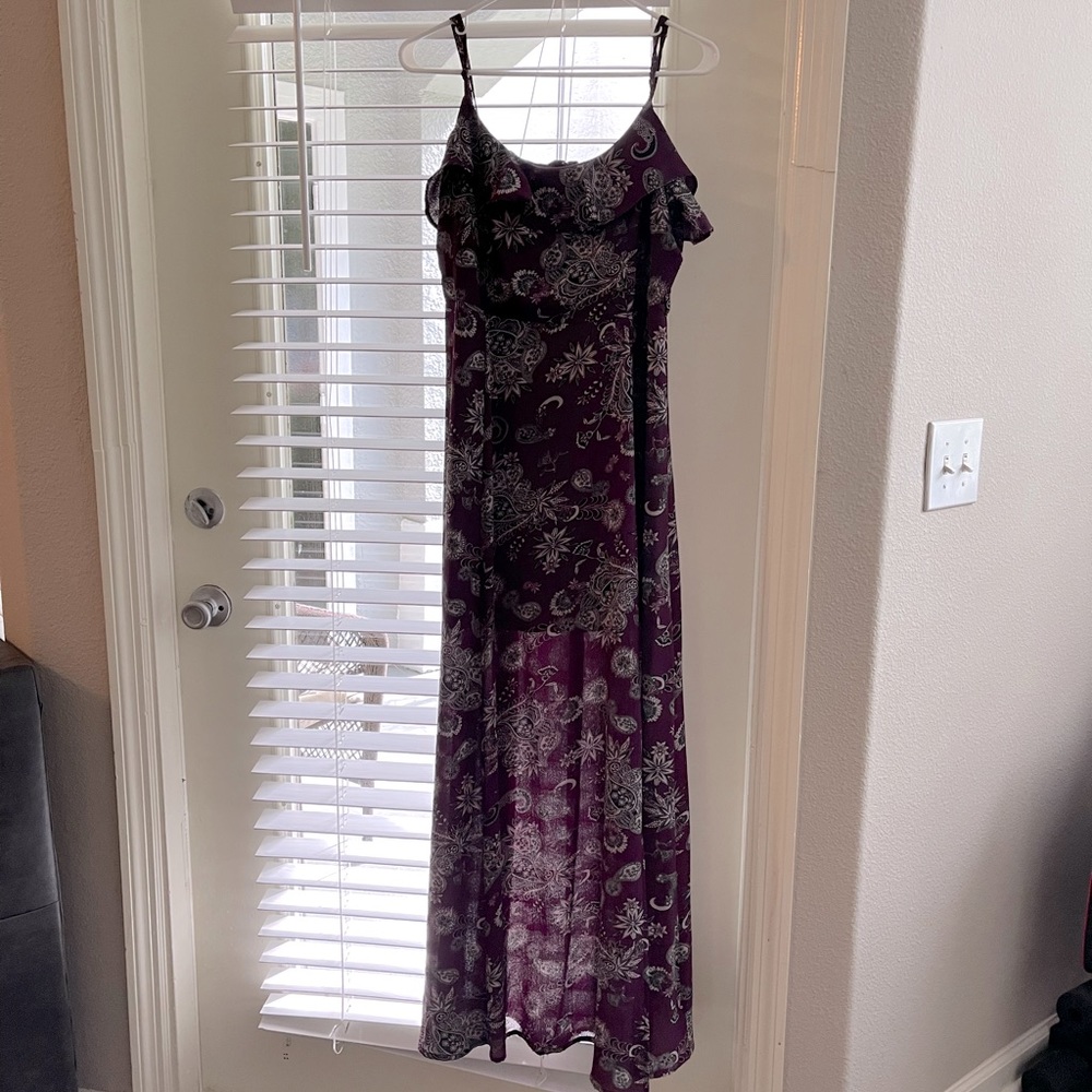 Plum floral dress size large